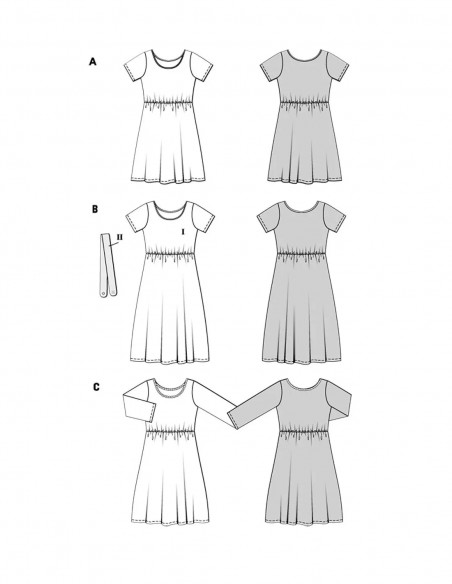 Patron Burda 5686 - Robe