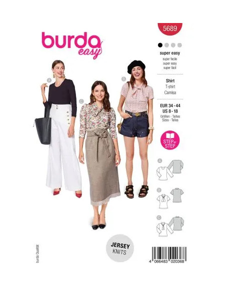 Patron Burda 5689 - T-shirt