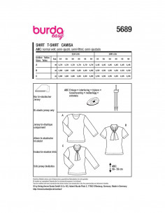 Patron Burda 5689 - T-shirt 2
