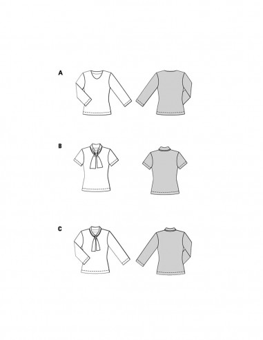 Patron Burda 5689 - T-shirt