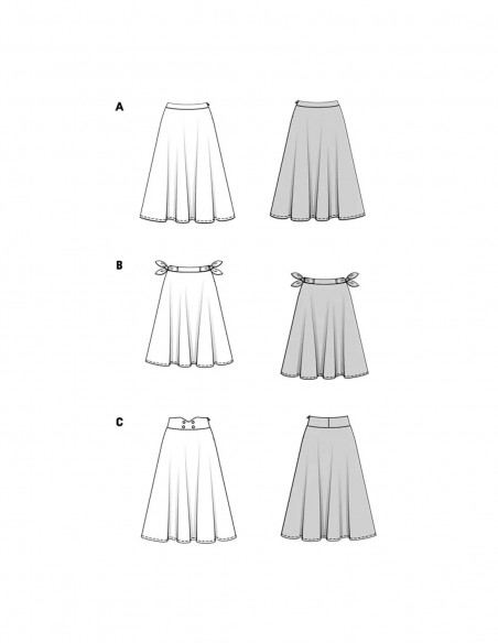 Patron Burda 5690 - Jupe