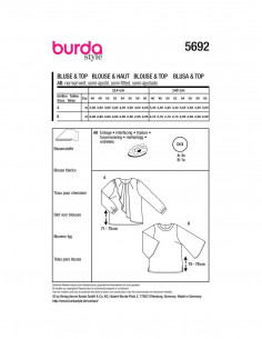 Patron Burda 5692 - Blouse 2