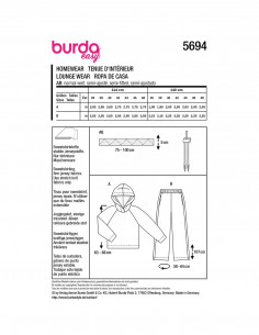 Patron Burda 5694 - Sweatshirt 2