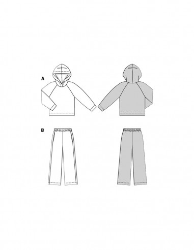 Patron Burda 5694 - Sweatshirt