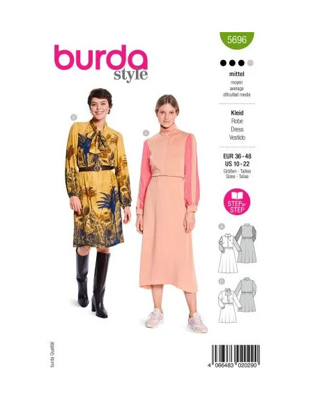 Patron Burda 5696 - Robe