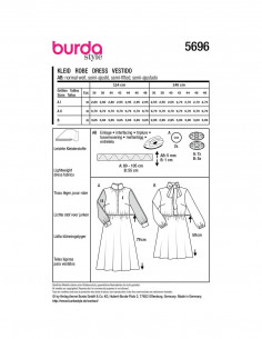 Patron Burda 5696 - Robe 2