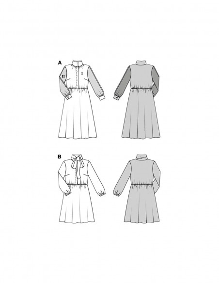 Patron Burda 5696 - Robe