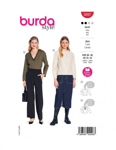 Patron Burda 5697 - T-shirt