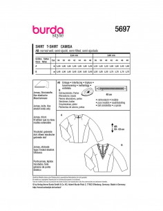 Patron Burda 5697 - T-shirt 2