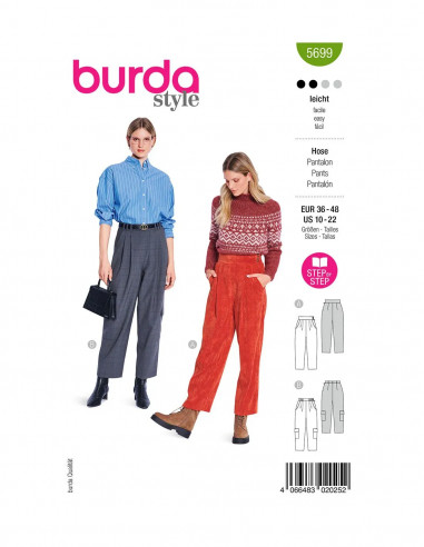 Patron Burda 5699 - Pantalon