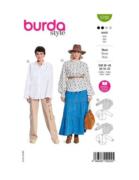 Patron Burda 5700 - Chemisier