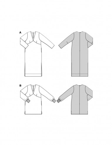 Patron Burda 5704 - Robe