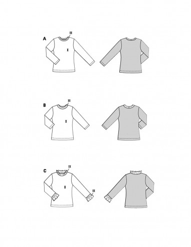 Patron Burda 5705 - T-shirt