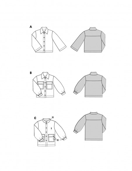 Patron Burda 5706 - Veste