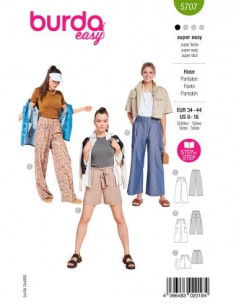 Patron Burda 5707 - Pantalon
