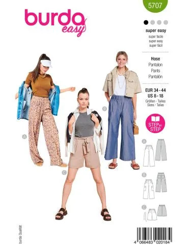 Patron Burda 5707 - Pantalon