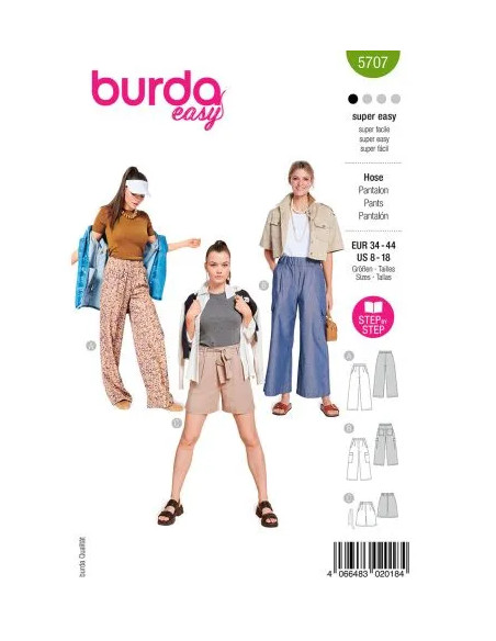 Patron Burda 5707 - Pantalon