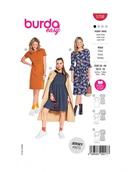 Patron Burda 5708 - Robe