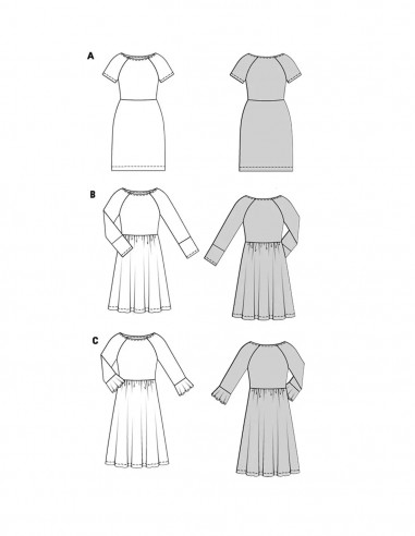 Patron Burda 5708 - Robe