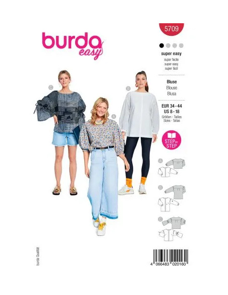 Patron Burda 5709 - Chemisier