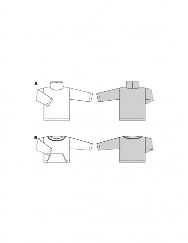 Patron Burda 5710 - Pull