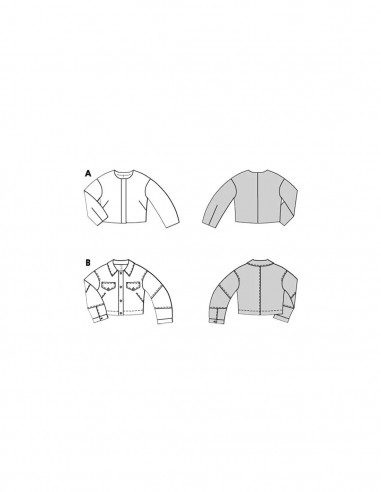 Patron Burda 5711 - Veste