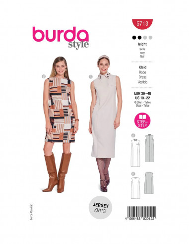 Patron Burda 5713 - Robe