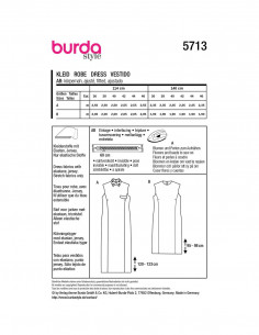 Patron Burda 5713 - Robe 2