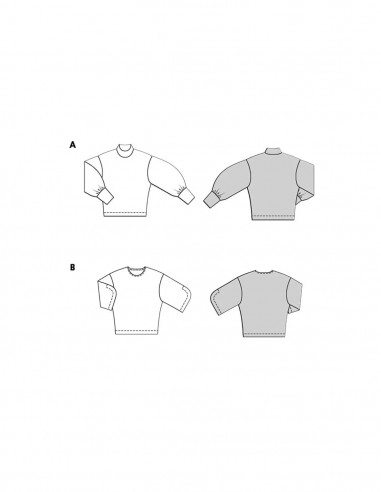 Patron Burda 5716 - Sweatshirt