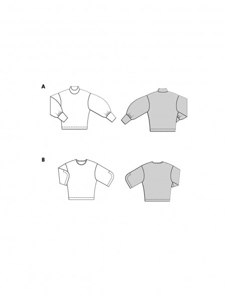 Patron Burda 5716 - Sweatshirt