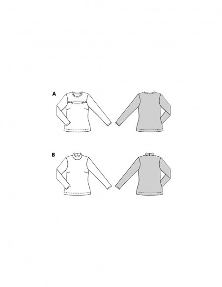 Patron Burda 5717 - T-shirt