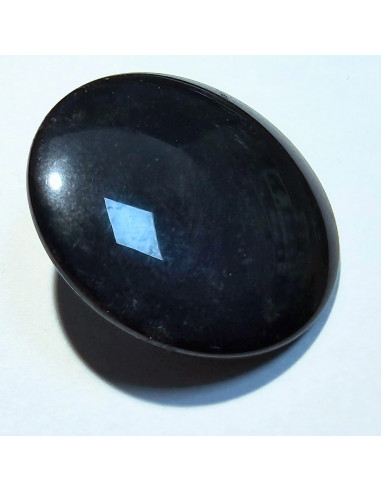 Bouton à pied, 27mm, rond, bleu marine