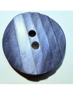 Bouton 2 trous, 27mm, effet escalier, dégradé de bleu