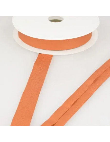 Biais jersey, 20mm, orange