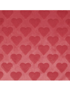 Fourrure cœurs roses