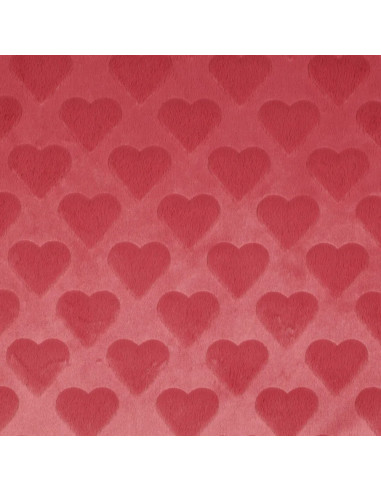 Fourrure cœurs roses