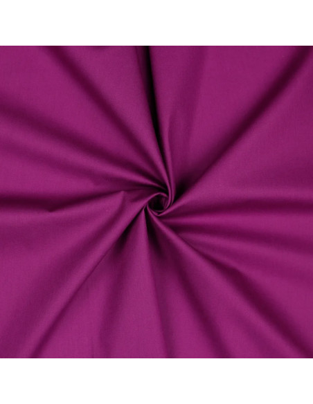 Popeline de coton unie, violine