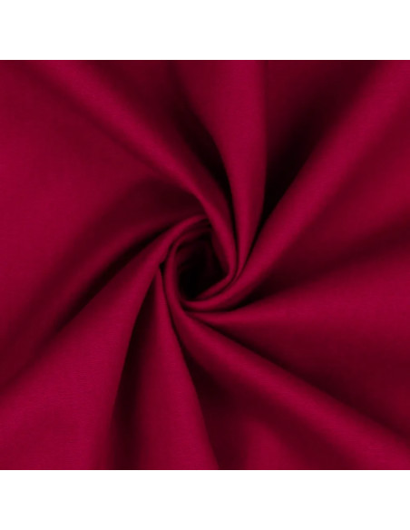 Tissu, Popeline de Coton Unie, Rose Cerise, Laize 150 cm, 100% Coton 125g/m²