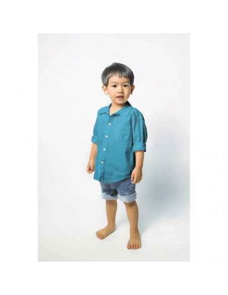 Popeline de coton unie, rose cerise