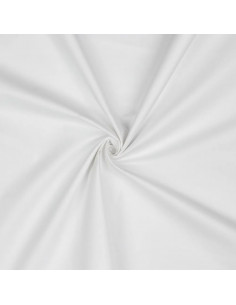 Popeline de coton unie, blanc