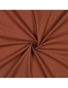 Popeline de coton unie, marron chocolat