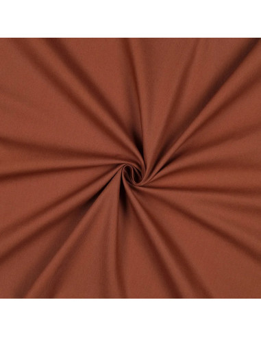 Tissu, Popeline de Coton Unie, Marron Chocolat, Laize 150 cm, 100% Coton 125g/m²