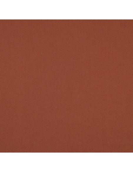 Tissu, Popeline de Coton Unie, Marron Chocolat, Laize 150 cm, 100% Coton 125g/m²