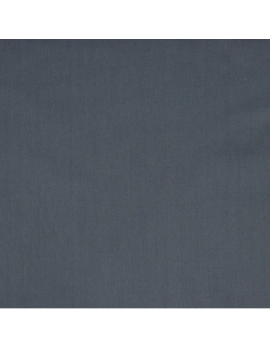 Popeline de coton unie, gris foncé