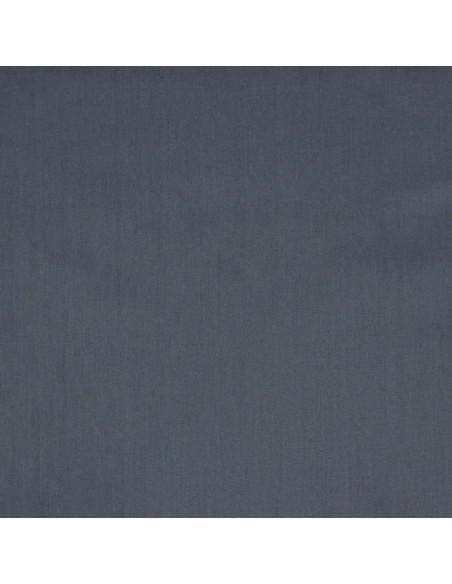 Popeline de coton unie, gris foncé