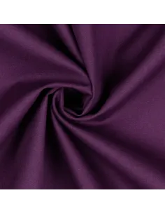 Tissu, Popeline de Coton Unie, Violet, Laize 150 cm, 100% Coton 125g/m² 2