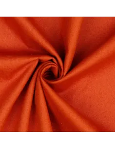 Tissu, Popeline de Coton Unie, Terracotta, Laize 150 cm, 100% Coton 125g/m² 2