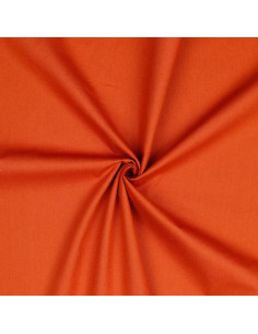 Popeline de coton unie, terracotta