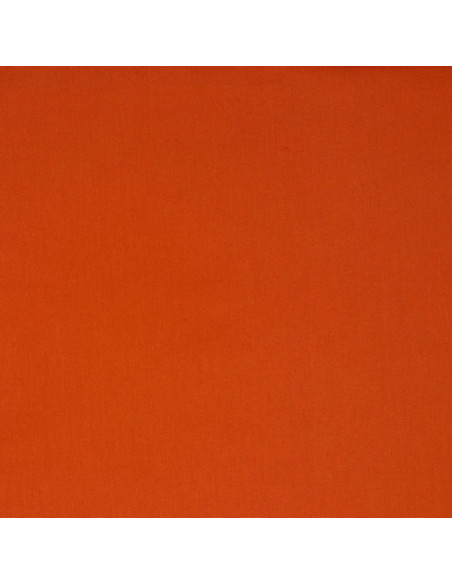 Tissu, Popeline de Coton Unie, Terracotta, Laize 150 cm, 100% Coton 125g/m²