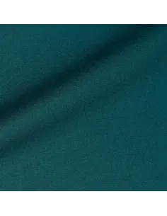 Tissu, Popeline de Coton Unie, Bleu Pétrole Foncé, Laize 150 cm, 100% Coton 125g/m² 2